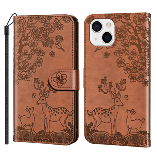 เคสหนัง PU ฝาพับ พร้อมช่องใส่บัตรเครดิต ขาตั้ง สําหรับ iPhone 12 13 Mini Pro Max