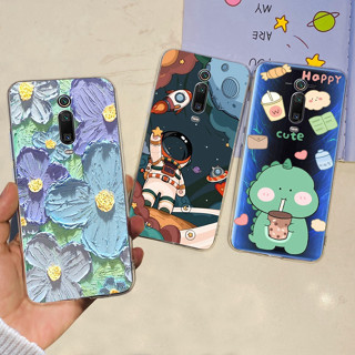 เคสโทรศัพท์ซิลิโคน TPU แบบนิ่ม ลายดอกไม้อวกาศ สําหรับ Xiaomi Mi 9T mi9t