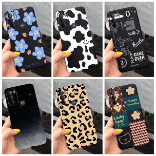 เคสโทรศัพท์มือถือ ซิลิโคนนิ่ม พิมพ์ลายน่ารัก สีดํา สําหรับ Motorola Moto G31 MotoG31 G 31 4G XT2173