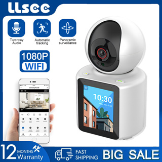 LLSEE 1080P HD บ้านวิดีโอคอลมินิกล้องวงจรปิดบ้านไร้สาย WIFI IR Night Vision ติดตามมือถือ มีคนโทรไปที่วิดีโอ เชื่อมต่อวิดีโอโดยอัตโนมัติ