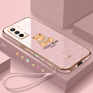 เคสโทรศัพท์มือถือ ลายการ์ตูนหมี พร้อมสายคล้อง สําหรับ poco X3 X3NFC X3 pro poco M3 poco M3 pro poco X4pro 5G poco M4 pro 4G poco C40 poco M4 4G M5 4G