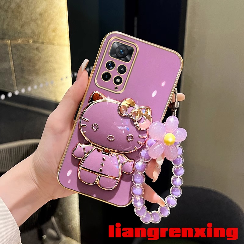 เคสโทรศัพท์ เคส redmi note 11 4g xiaomi redmi note 11s redmi note 11 pro 5g เคสโทรศัพท์มือถือ ซิลิโคนนิ่ม กันกระแทก ลายดอกไม้ พร้อมสายคล้องมือ สําหรับ redmi note 11 4g xiaomi redmi note 11s redmi note 11 pro 5g DDHK01 น่ารัก ลายการ์ตูน กันกระแทก