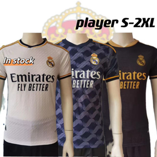 เสื้อกีฬาแขนสั้น ลายทีมชาติฟุตบอล Real M Home Away 24-48 ชั่วโมง 2023 24 ชุดเหย้า