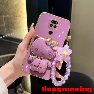 เคสซิลิโคนนิ่ม ลายดอกไม้ กันกระแทก พร้อมสายคล้อง สําหรับ REDMI NOTE 9 XIAOMI REDMI NOTE 9 DDHK01