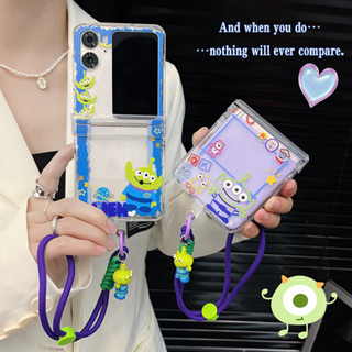 เคสป้องกันโทรศัพท์มือถือ แบบฝาพับ ลายมอนสเตอร์สามตา สําหรับ Oppo Find N2 Flip FindN2Flip