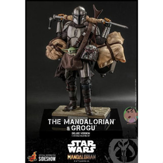 Hot Toys The Mandalorian TMS052 The Mandalorian and Grogu 1/6 Scale Deluxe Collectible Figure Set