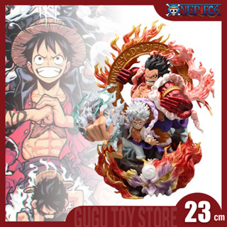 ฟิกเกอร์ One Piece Luffy Monkey D. ขนาด 23 ซม. โมเดลฟิกเกอร์ Pvc รูปปั้นอนิเมะ Luffy Wano Country ของเล่นสะสม สําหรับเด็ก