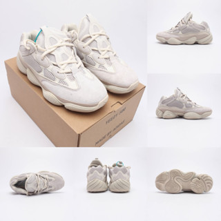 Originals Yeezy 500 Bone WhiteBone White Daddy รองเท้าผ้าใบลําลอง สําหรับผู้ชาย ผู้หญิง FV3573