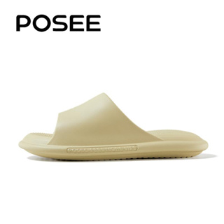 POSEE 2023 ใหม่คลาวด์ 38 °นุ่มลื่นไถลรองเท้าแตะสำหรับผู้ชายและผู้หญิงฤดูร้อนหนาพื้นรองเท้าในร่ม P17503S