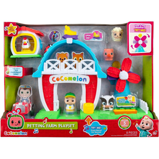 CoComelon Petting Farm Playset - Features a Farmer Figure JJ, Barn Animals, Barn Facade with Windmill, Hen House, Tractor - Sounds and Phrases - Musical -Toys for Kids, Toddlers, and PreschoolersCocomelon Petting Farm Playset - ฟิกเกอร์ฟาร์มสัตว์ในโรงนา J