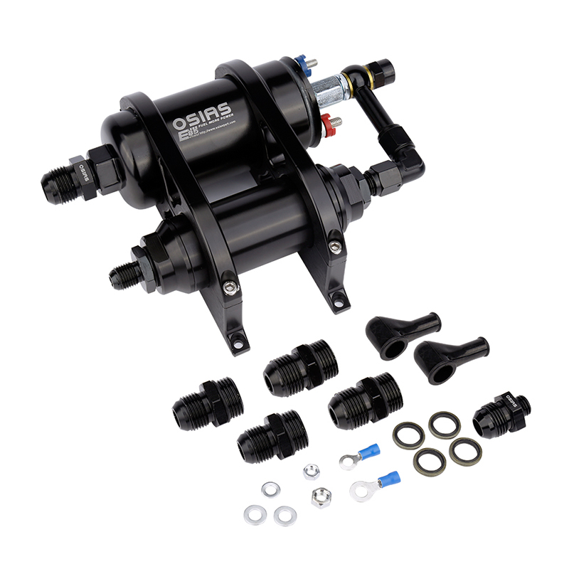 380LPH UNIVERSAL FUEL PUMP พร้อม BRACKET KIT & FILTER AN8 เหมาะกับ BOSCH 044 0580254044