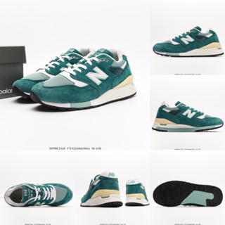 New Balance 998 Explore By Sea รองเท้าวิ่ง สีเขียว สําหรับผู้ชาย ผู้หญิง M998CSAM