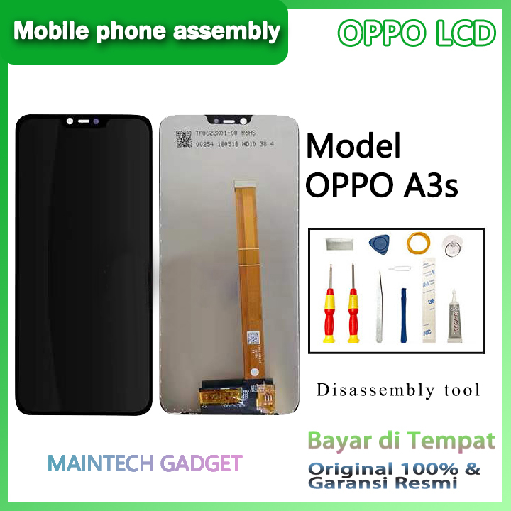หน้าจอสัมผัสดิจิทัล LCD สําหรับ OPPO A5 A3s