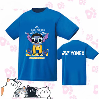 เสื้อกีฬาแขนสั้น พิมพ์ลายการ์ตูนเทนนิส Yonex แบบแห้งเร็ว ระบายอากาศได้ดี แฟชั่นฤดูร้อน สําหรับผู้ชาย และผู้หญิง 2023