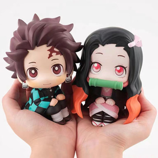 โมเดลฟิกเกอร์ PVC อนิเมะดาบพิฆาตอสูร Kamado Tanjirou Kamado Nezuko Q Version ขนาด 8 ซม. เหมาะกับของขวัญ ของเล่นสําหรับเด็ก