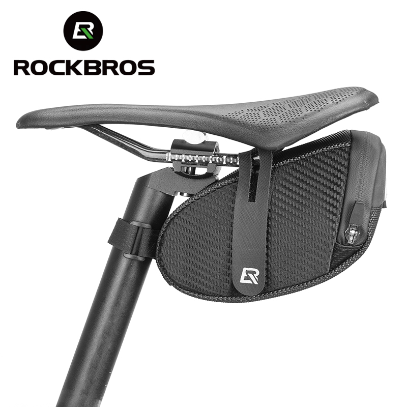 [Fulfilled by Shopee]ROCKBROS กระเป๋าสะท้อนแสง ขนาดเล็ก แบบพกพา สําหรับติดอานเบาะนั่งรถจักรยาน MTB