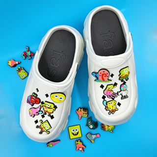 【On Sale】Jibbitz Crocs อุปกรณ์เสริมหัวเข็มขัด รูปดอกไม้ แบบถอดออกได้ สําหรับรองเท้า