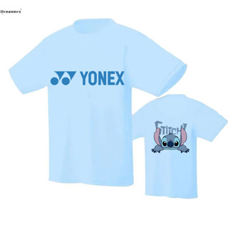 ใหม่ Yonex เสื้อเทนนิส ดูดซับเหงื่อได้ดี แห้งเร็ว ลายการ์ตูน Stitch ระบายอากาศ ใส่สบาย แฟชั่นฤดูร้อน สําหรับผู้ชาย และผู้หญิง 2023