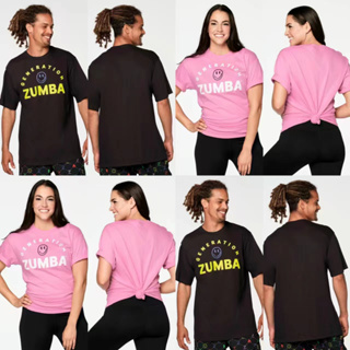 Zumba ZUMBA เสื้อยืดคอกลม แขนสั้น สไตล์สปอร์ต แฟชั่นฤดูร้อน สําหรับผู้ชาย และผู้หญิง 2023