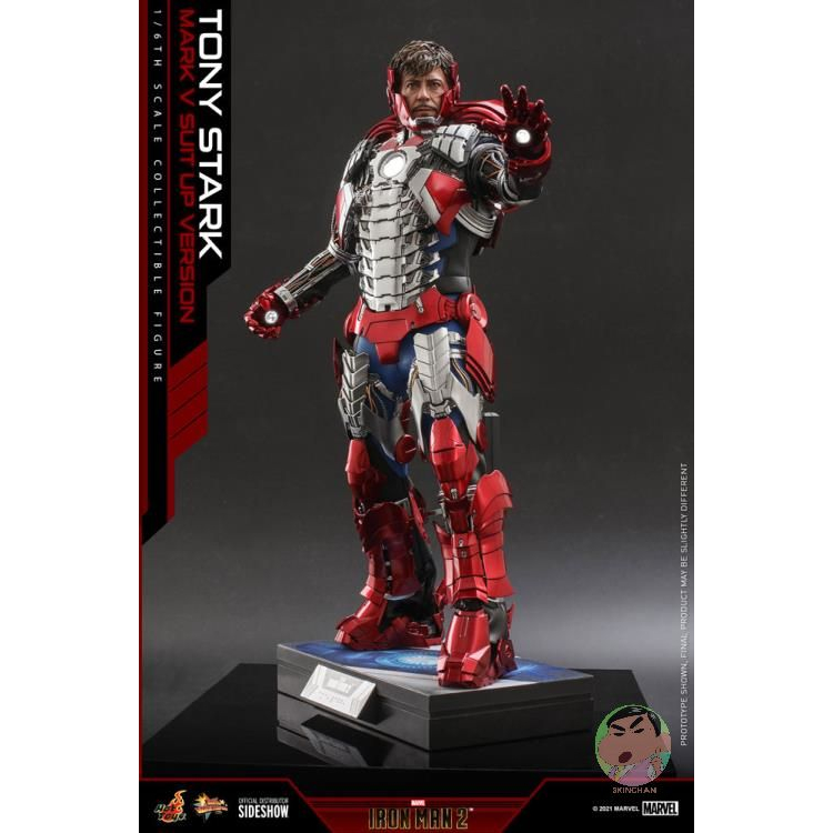 Hot Toys Iron Man 2 MMS599 Tony Stark (Mark V Suit Up Ver.) 1/6 Scale Collectible Figure