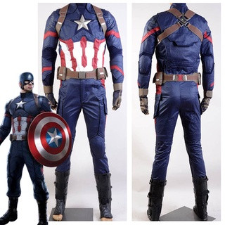 เครื่องแต่งกายคอสเพลย์ Avengers Captain America 3 Civil War สําหรับเทศกาลฮาโลวีน