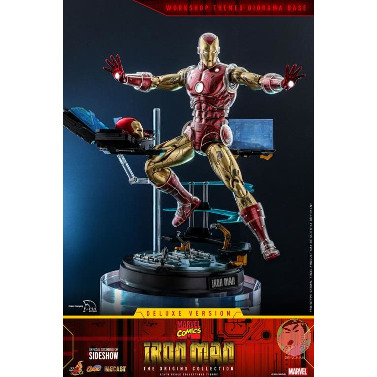 Hot Toys Marvel Comics The Origin Collection CMS08D38 Deluxe Iron Man 1/6 Scale Collectible Figure