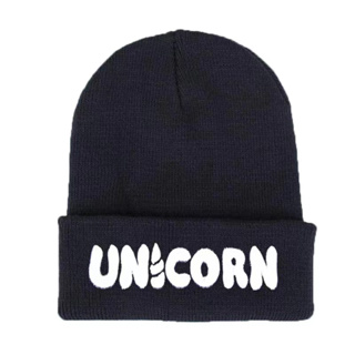 Unicorn หมวกบีนนี่ลําลอง ผ้าฝ้าย ปักลาย สไตล์ฮิปฮอป สําหรับผู้หญิง และผู้ชาย