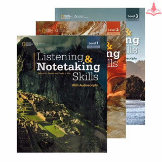 หนังสือเรียนและสมุดงานภาษาอังกฤษสำหรับเด็กและนักเรียน—Students Childrens National Geographic 4th Edition Textbook Workbooks Exercise Book “Listening &amp; Notetaking Skills Level 1/2/3”