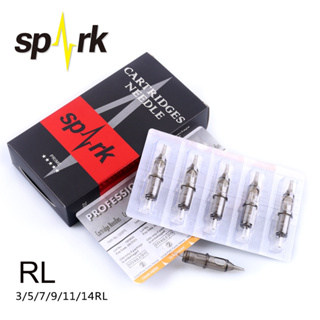 Spark เข็มสักฆ่าเชื้อ RL/RS เส้นผ่าศูนย์กลาง 0.35 มม. แบบใช้แล้วทิ้ง สําหรับสัก 20 ชิ้น ต่อกล่อง