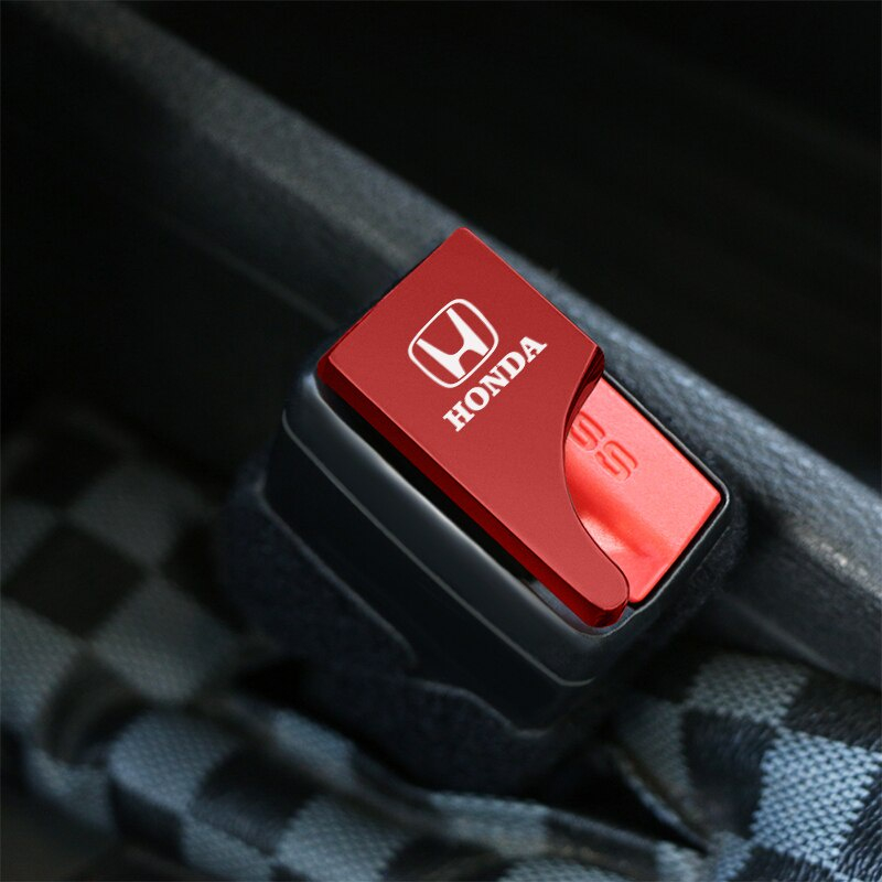 คลิปหัวเข็มขัดนิรภัยรถยนต์ สําหรับ Mugen Power Honda Civic Accord CRV Hrv Jazz 2 ชิ้น