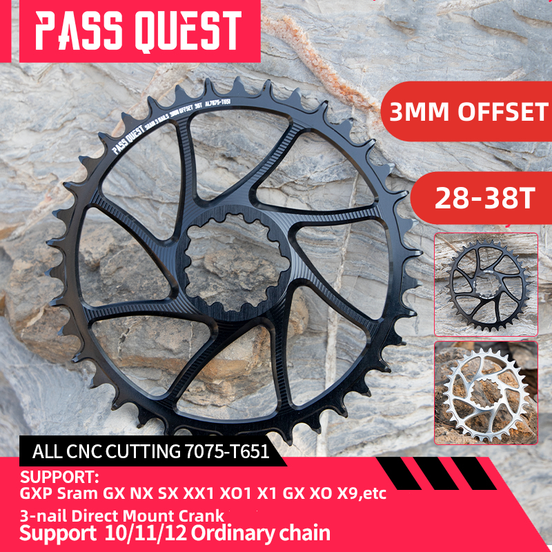 ใบจาน Sram Direct Mount 3mm Offset GXP chainring narrow wide 28-38T สำหรับ sram XX1 GX NX SX XO1 X1 