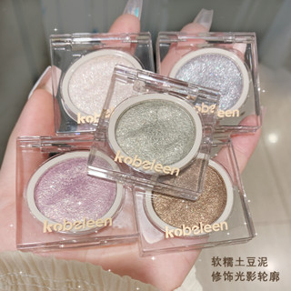 Kobeleen พาเลทไฮไลท์ชิมเมอร์ คอนทัวร์แต่งหน้า สามมิติ สีเดียว NO. C248