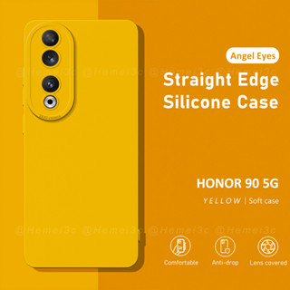 สําหรับ Honor 90 Lite 5G เคสโทรศัพท์ TPU แบบนิ่ม ทรงสี่เหลี่ยม ด้านข้าง