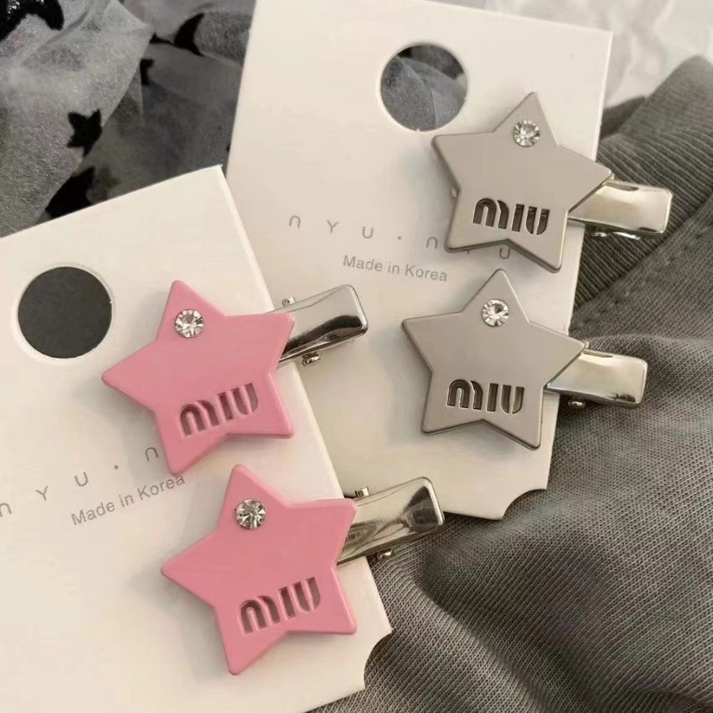 XINYIA2 กิ๊บติดผม รูปดาวห้าแฉก ประดับพลอยเทียม Y2k สีเงิน ระดับไฮเอนด์ เครื่องประดับ แฟชั่นสไตล์เกาหลี สําหรับผู้หญิง