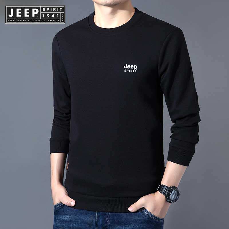 JEEP SPIRIT 1941 ESTD เสื้อยืดลําลอง แขนยาว คอกลม สําหรับผู้ชาย