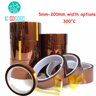 Kapton เทปโพลีอิไมด์ ทนความร้อนสูง 5 มม. - 200 มม. 33 ม. สําหรับเครื่องพิมพ์ 3D