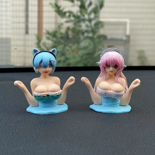 โมเดลฟิกเกอร์ Supersonico Sexy Girl Anime Figure Rem Chest Shaking Kanako Ohno ขนาด 6 ซม. เหมาะกับของขวัญ ของเล่นสะสม สําหรับเด็ก