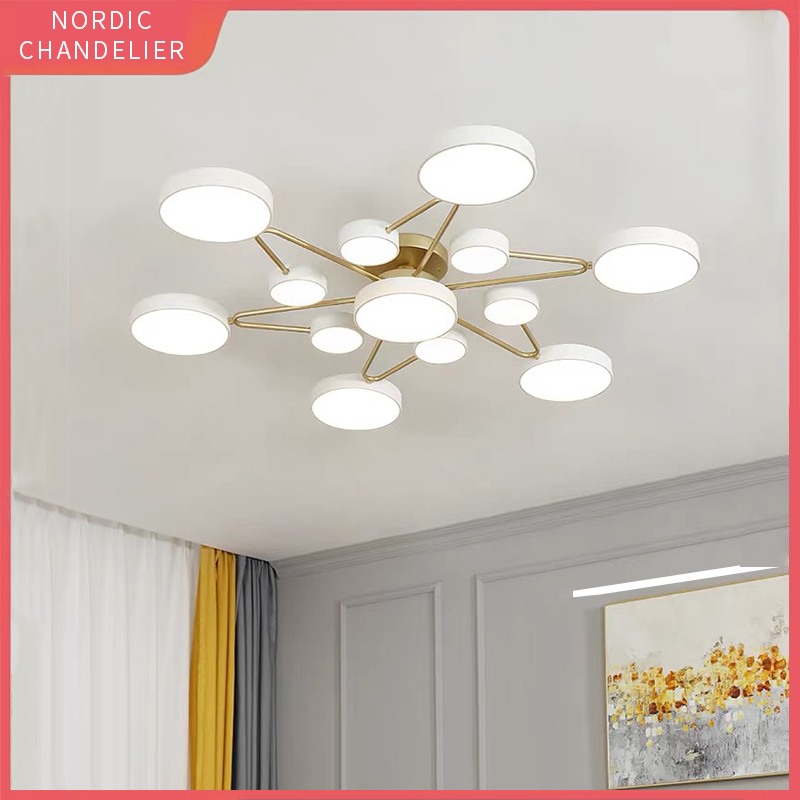 โคมไฟเพดาน LED สไตล์นอร์ดิก โมเดิร์นมินิมอล สําหรับตกแต่งเพดาน ห้องนอน ห้องนั่งเล่น