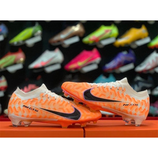 Soccer Shoes Mercurial Air Zoom Vapor 15 Elite FG - Black Iron Grey รองเท้าฟุตบอล กลางแจ้ง ผู้ชาย ระบายอากาศ กันน้ํา ฟุตบอล ทุกเพศ