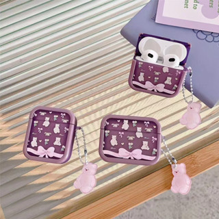 เคสหูฟัง กันลื่น กันน้ํา ลายสัตว์น่ารัก พร้อมสายโซ่คล้อง สําหรับ AirPods 1 2 Pro Pro 2 3