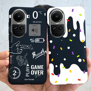 เคสโทรศัพท์มือถือแฟชั่น เพ้นท์ลายหรูหรา สําหรับ OPPO Reno10 Pro+ 5G Reno 10 5G Reno 10Pro Plus