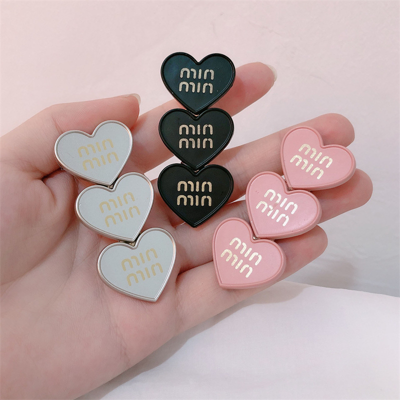 กิ๊บติดผม รูปตัวอักษร love heart สีสันสดใส สไตล์เกาหลี เหมาะกับของขวัญ สําหรับนักเรียนผู้หญิง