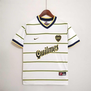 เสื้อกีฬาแขนสั้น ลายทีมชาติฟุตบอล Boca Juniors 1999 ชุดเยือน สไตล์เรโทร