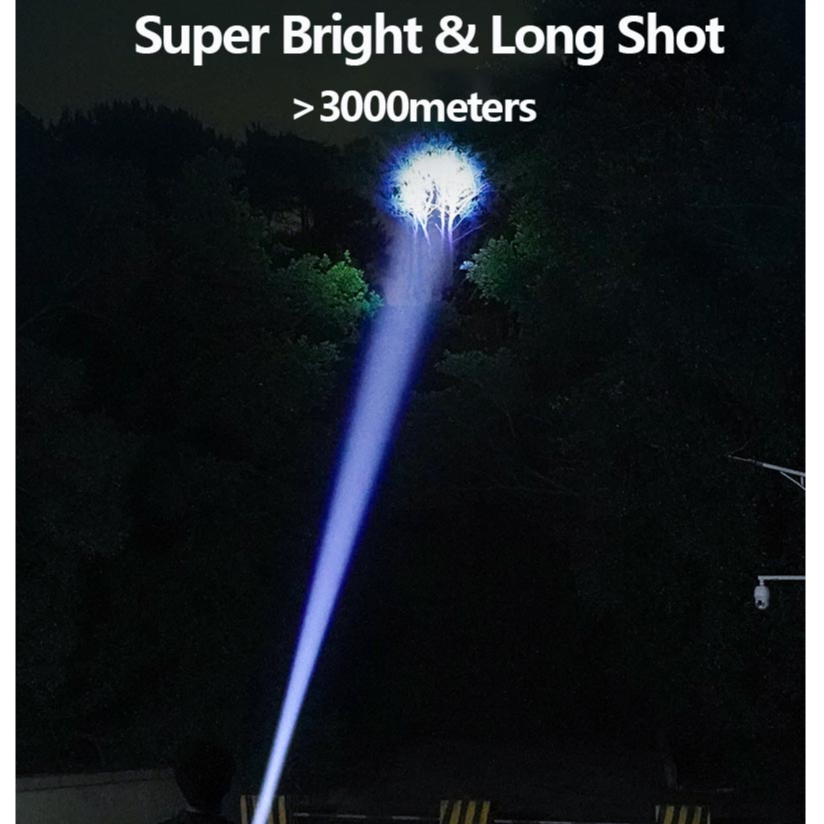 Smiling Shark SD7004 ไฟฉาย Led M77 8400LM สว่างมาก สีเหลือง ขาว ชาร์จ USB กันน้ํา ซูมได้ สําหรับตั้งแคมป์ เดินป่า ตกปลา — صورة 2