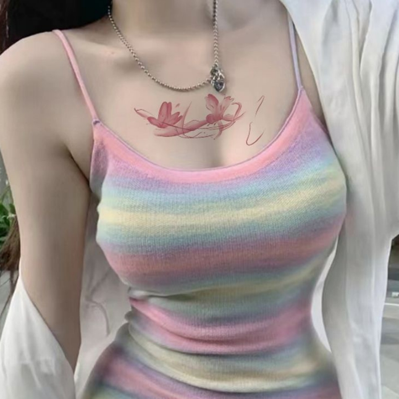 สติกเกอร์รอยสักชั่วคราว ลายผีเสื้อ กันน้ํา ติดทนนาน 7 วัน - รูปที่ 2