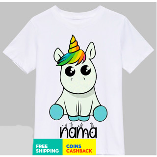 เสื้อยืด พิมพ์ลาย BABY UNICORN เลือกชื่อได้