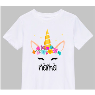 เสื้อยืด ลาย UNICORN HEAD พร้อมชื่อ