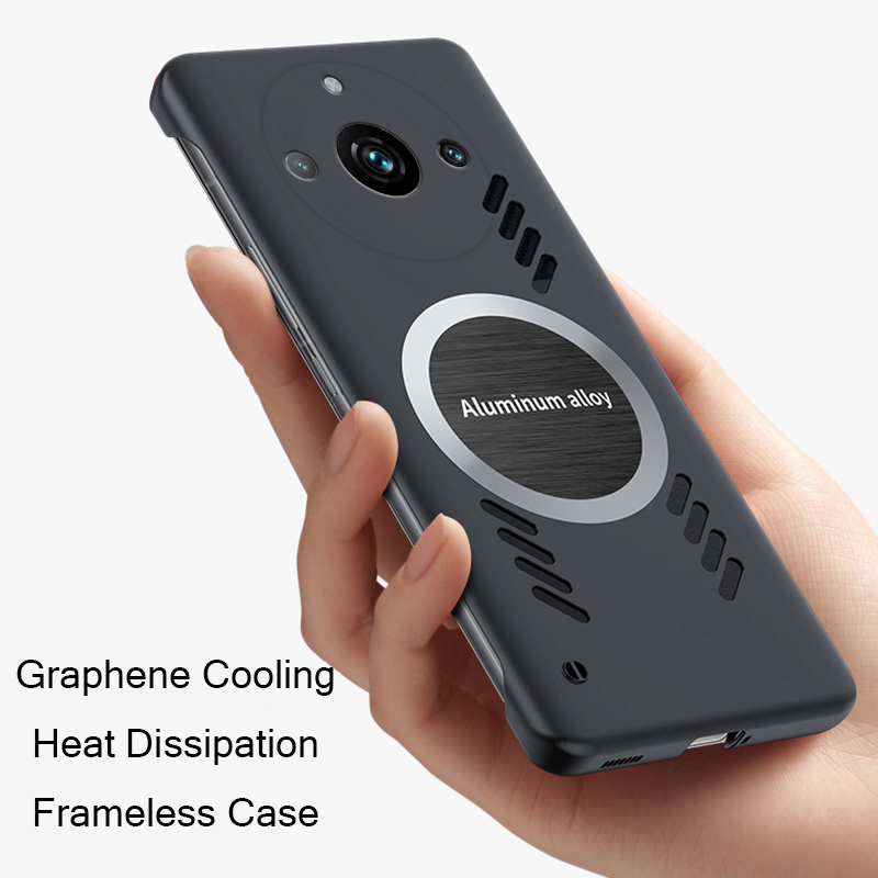 เคสโทรศัพท์มือถือ ลายกราฟฟิน กระจายความร้อน ไร้กรอบ สําหรับ OPPO Realme 11 12 Pro Plus Pro+