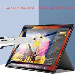 ฟิล์มกระจกนิรภัยกันรอยหน้าจอแล็ปท็อป 9H สําหรับ Apple MacBook Pro 14.2 นิ้ว A2442 2021