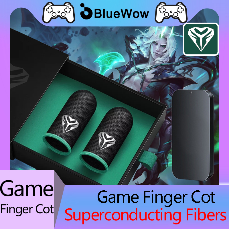 Bluewow 【หัวใจสีเขียว】ถุงมือนิ้วหัวแม่มือ ป้องกันเหงื่อ สําหรับเล่นเกม